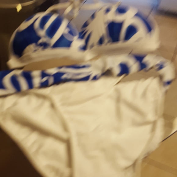 Blue and white swimsuit - Picture 3 of 3